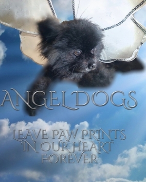 Angel dog in heaven drawing writing Journal by Michael Huhn, Sir Michael Huhn