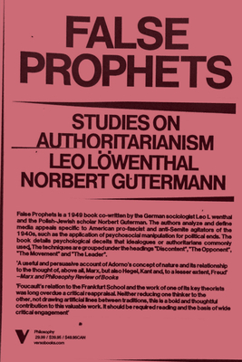 Prophets of Deceit: A Study of the Techniques of the American Agitator by Norbert Guterman, Leo Lowenthal