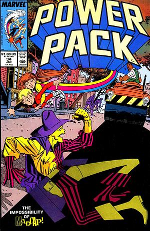 Power Pack #34 by Howard Mackie