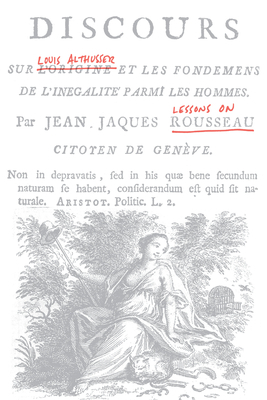 Lessons on Rousseau (Lbe) by Louis Althusser