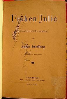 Fröken Julie by August Strindberg