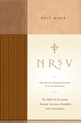 The Holy Bible with Apocrypha - NRSV - Hardcover, Tan/Brown by Anonymous