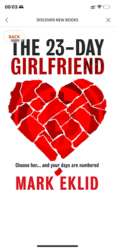 The 23 Day Girlfriend by Mark Eklid