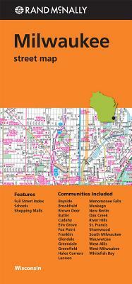 Folded Map Milwaukee Wi Street by Rand McNally