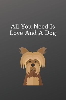 All You Need Is Love And A Dog: Valentines day dog owner gift -Sketchbook with Square Border Multiuse Drawing Sketching Doodles Notes by Newprint Publishing