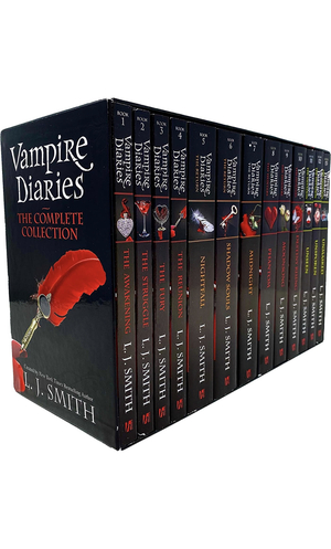 the vampire diaries books 1-13 by L.J. Smith