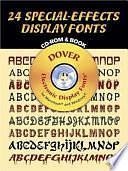 24 Special-Effects Display Fonts by DOVER PUBLICATIONS