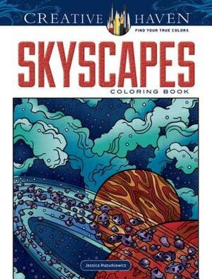 Creative Haven Skyscapes Coloring Book by Jessica Mazurkiewicz