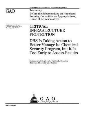 Critical infrastructure protection: DHS is taking action to better manage its chemical security program, but it is too early to assess results: testim by U. S. Government Accountability Office