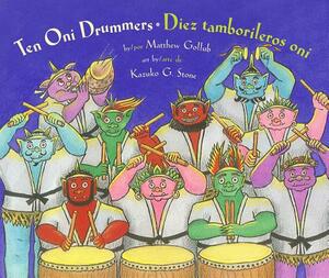 Ten Oni Drummers / Diez Tamborileros Oni by Matthew Gollub