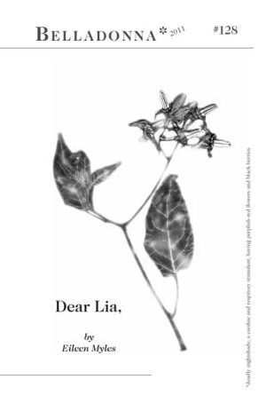 Dear Lia, by Eileen Myles
