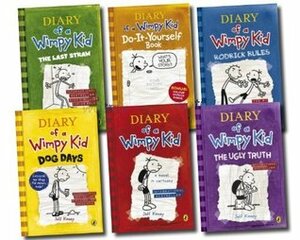 Diary of a Wimpy Kid Collection 6 Books Set  by Jeff Kinney