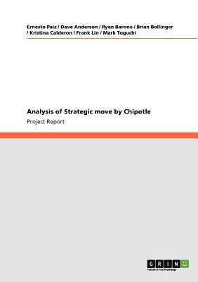 Analysis of Strategic move by Chipotle by Dave Anderson, Ryan Barone, Ernesto Paiz