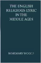 The English Religious Lyric In The Middle Ages by Rosemary Woolf