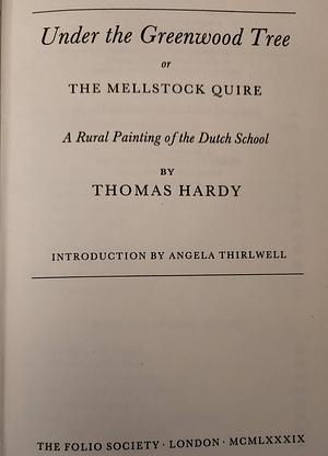 Under the Greenwood Tree by Thomas Hardy