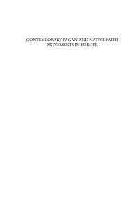 Contemporary Pagan and Native Faith Movements in Europe: Colonialist and Nationalist Impulses by Kathryn Rountree