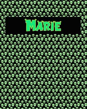 120 Page Handwriting Practice Book with Green Alien Cover Marie: Primary Grades Handwriting Book by Sheldon Franks