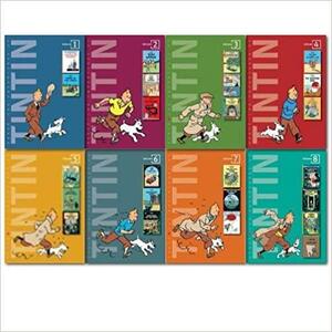 Tintin Collection 8 Volumes 1-8 Set Hardcover by by Hergé