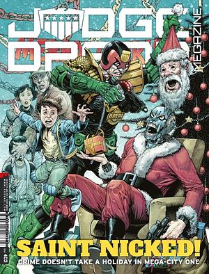 Judge Dredd Megazine 403 by Alex de Campi, John Reppion, Robert Murphy, Dan Abnett, Rory McConville, Eddie Robson, David Hein, Leah Moore, T.C. Eglington