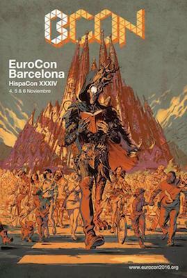 EuroCon Barcelona 2016 Gift Book by Ian Watson, Sándor Szélesi, Mariano Martin Rodriguez, Cecily Cogsworth, Peter Micharlecky, Alexandre Páez García, Maciej Parowski, Autun Purser, Juan L. Pérez-de-Luque, Andrzej Sapkowski, Enrique Corominas, Silvia Schettin, Hugo Camacho, Mariano Villarreal, Ana Díaz, Luís Filipe Silva, Cristina Macía, Miquel Barceló, Gabrielle Kent, Aliette de Bodard, Sergi Viciana, Rosa Montero, Sari Polvinen, Enric Bassegoda Pineda, Marian Womack, Sara Martín Alegre, Johanna Sinisalo, Rhianna Pratchett, Albert Sánchez Piñol, Wojciech Orliński, David Alcoy, Richard K. Morgan