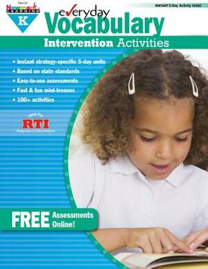 Everyday Vocabulary Intervention Activities for Grade K Teacher Resource by Jackie Glassman