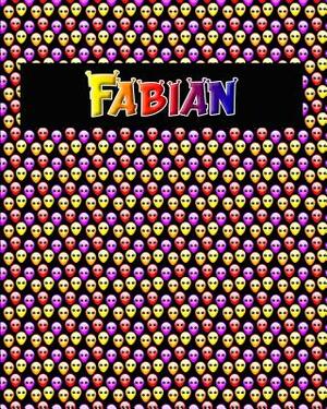 120 Page Handwriting Practice Book with Colorful Alien Cover Fabian: Primary Grades Handwriting Book by Sheldon Franks