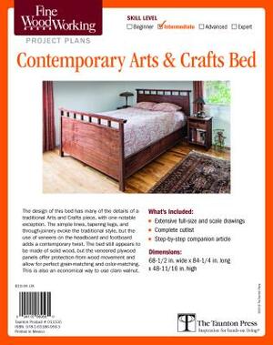 Fine Woodworking's Contemporary Arts and Crafts Bed Plan by Michael Cullen