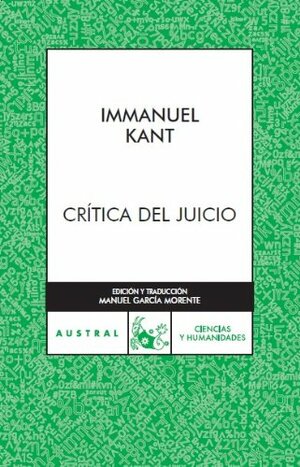 Crítica del juicio by Immanuel Kant