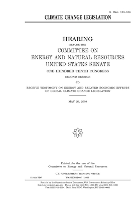 Climate change legislation by United States Congress, United States Senate, Committee on Energy and Natura (senate)