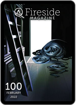 Fireside Magazine Issue 100, February 2022 by R.J. Theodore, Martin Cahill, Hesper Leveret, Premee Mohamed, Atreyee Gupta, Aigner Loren Wilson