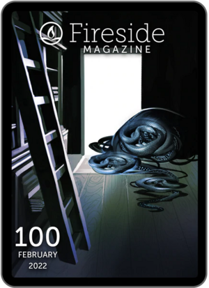 Fireside Magazine Issue 100, February 2022 by Hesper Leveret, Atreyee Gupta, Aigner Loren Wilson, Martin Cahill, R.J. Theodore, Premee Mohamed