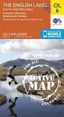 OL 6: The English Lakes. South-Western Area. Coniston, Ulverston &amp; Barrow-in-Furness. Showing Part of the Lake District National Park. 1:25000. OS Explorer by Ordnance Survey