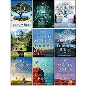Lucinda Riley 9 Books Collection Set (The Olive Tree, The Love Letter, The Angel Tree, The Midnight Rose, The Seven Sisters, The Storm Sister, The Shadow Sister, The Pearl Sister, The Moon Sister) by Lucinda Riley
