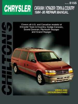 Chrysler Caravan, Voyager, and Town & Country, 1984-95 by Chilton Automotive Books, Chilton, The Nichols/Chilton
