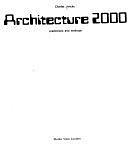 Architecture 2000: Predictions and Methods by Charles Jencks