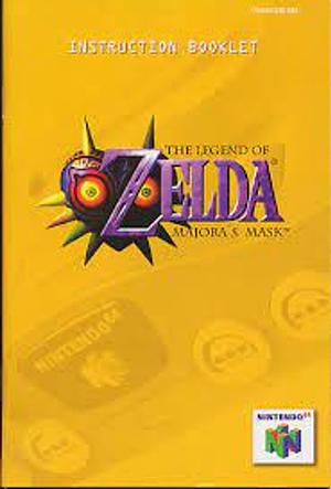 The Legend of Zelda: Majora's Mask Instruction Booklet by Nintendo