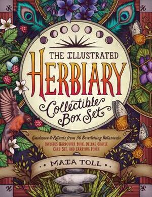 The Illustrated Herbiary Collectible Box Set: Guidance and Rituals from 36 Bewitching Botanicals; Includes Hardcover Book, Deluxe Oracle Card Set, and Carrying Pouch by Maia Toll
