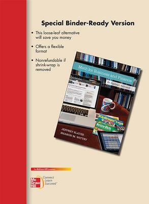 Math for Business and Finance: An Algebraic Approach by Jeffrey Slater, Sharon M. Wittry