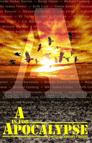 A is for Apocalypse by C.S. MacCath, Pete Aldin, Michael Kellar, Kenneth Schneyer, Marge Simon, Jonathan C. Parrish, Ennis Drake, Simon Kewin, Alexis A. Hunter, Gary B. Phillips, K.L. Young, Cory Cone, Rhonda Parrish, Sara Cleto, Beth Cato, Suzanne van Rooyen, K.V. Taylor, Lilah Wild, Michael Fosburg, Brittany Warman, B.D. Wilson, Alexandra Seidel, Samantha Kymmell-Harvey, Milo James Fowler, Cindy James, Steve Bornstein, Brenda Stokes Barron, Damien Angelica Walters