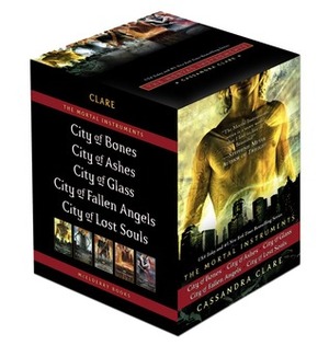 City of Bones / City of Ashes / City of Glass / City of Fallen Angels / City of Lost Souls by Cassandra Clare