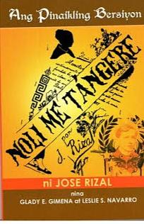Noli Me Tangere: Ang Pinaikling Bersiyon by Glady E. Gimena, José Rizal, Leslie S. Navarro