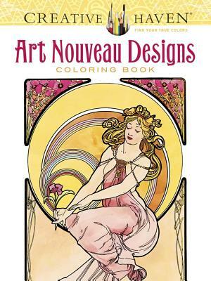 Creative Haven Art Nouveau Designs Coloring Book by Ed Sibbett Jr, Alphonse Maria Mucha