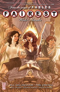 Wide Awake by Lauren Beukes, Mark Farmer, Mark Buckingham, Russ Braun, Adam Hughes, Andrew Pepoy, Inaki Miranda, Stephen Sadowski, Bill Willingham, Andrew Dalhouse, Marc Andreyko, Sean E. Williams, Andy Lanning, Shawn McManus, Phil Jimenez, Todd Klein, Lilah Sturges, Steve Sadowski