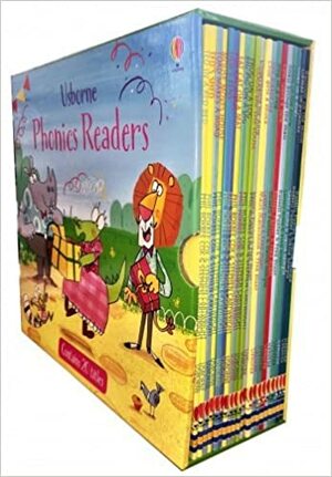 Usborne Phonics Readers 20 Books Collection Box Set by Lesley Sims, Phil Roxbee Cox, Russell Punter, Mairi Mackinnon