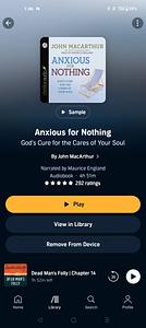 Anxious for Nothing: God's Cure for the Cares of Your Soul by John MacArthur