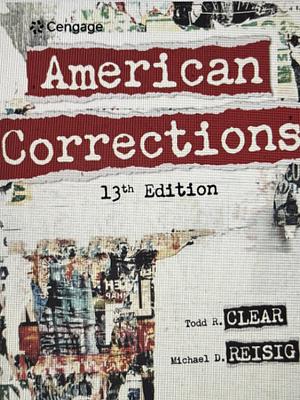 American Corrections by Michael D. Reisig, Todd R. Clear