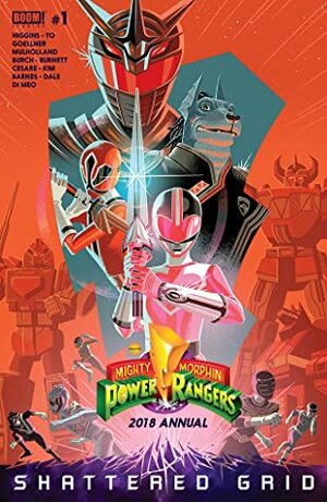 Mighty Morphin Power Rangers 2018 Annual by Simone Di Meo, Anthony Burch, Patrick Mulholland, Joana LaFuente, Kyle Higgins, Marcus To, Raúl Angulo, Caleb Goellner, George Caltsoudas, Alwyn Dale, Becca Barnes, Dylan Burnett, Jeremy Lawson, Hyeonjin Kim, Adam Cesare, Matt Herms