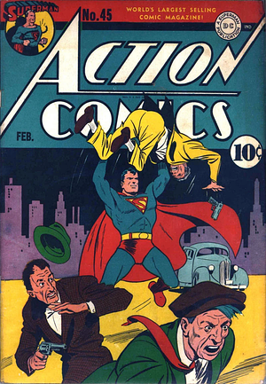 Action Comics #45 by Henry Boltinoff, John Hilton, Gardner Fox, Mort Weisinger, Ken Fitch, Jerry Siegel