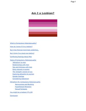 Am I a Lesbian? by Angeli Luz