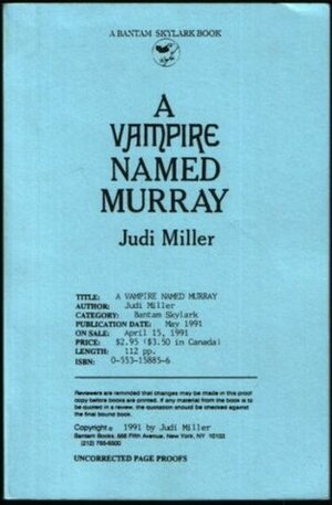 A Vampire Named Murray by Judi Miller